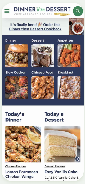 Dinner then Dessert, a mutual client of BigScoots hosting and CultivateWP, a WordPress website design and development agency