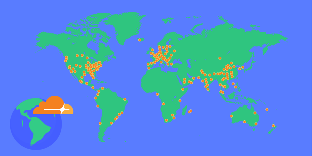 Cloudflares global reach