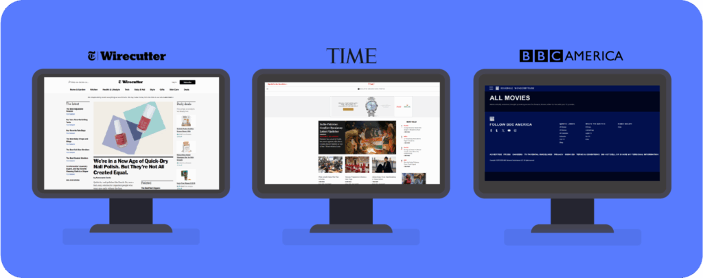 Media and Publishing examples